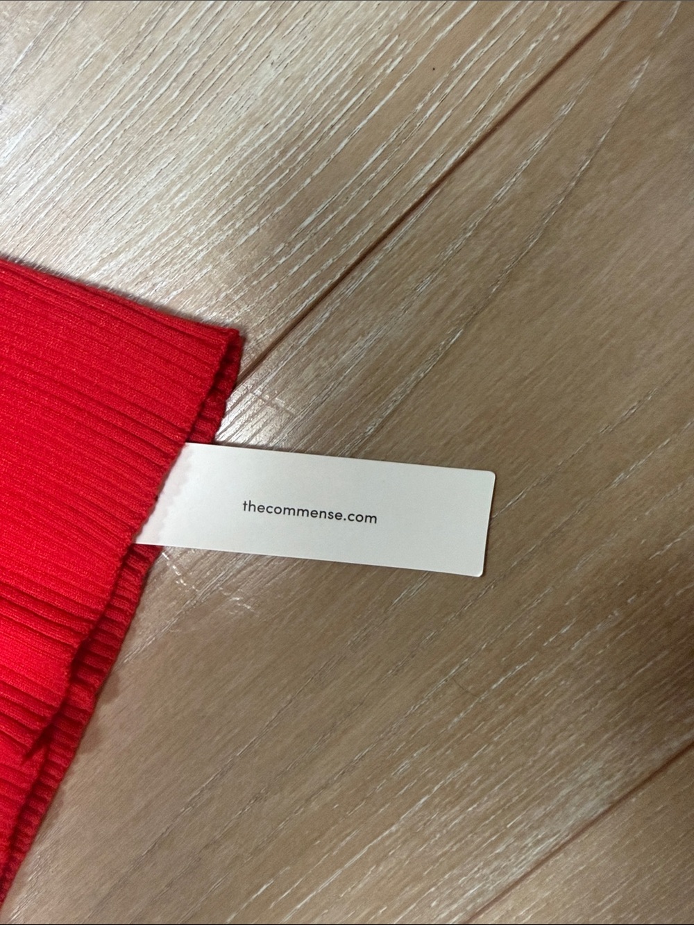 Commense Red Ribbed Halter Tank Top - Picture 2 of 4